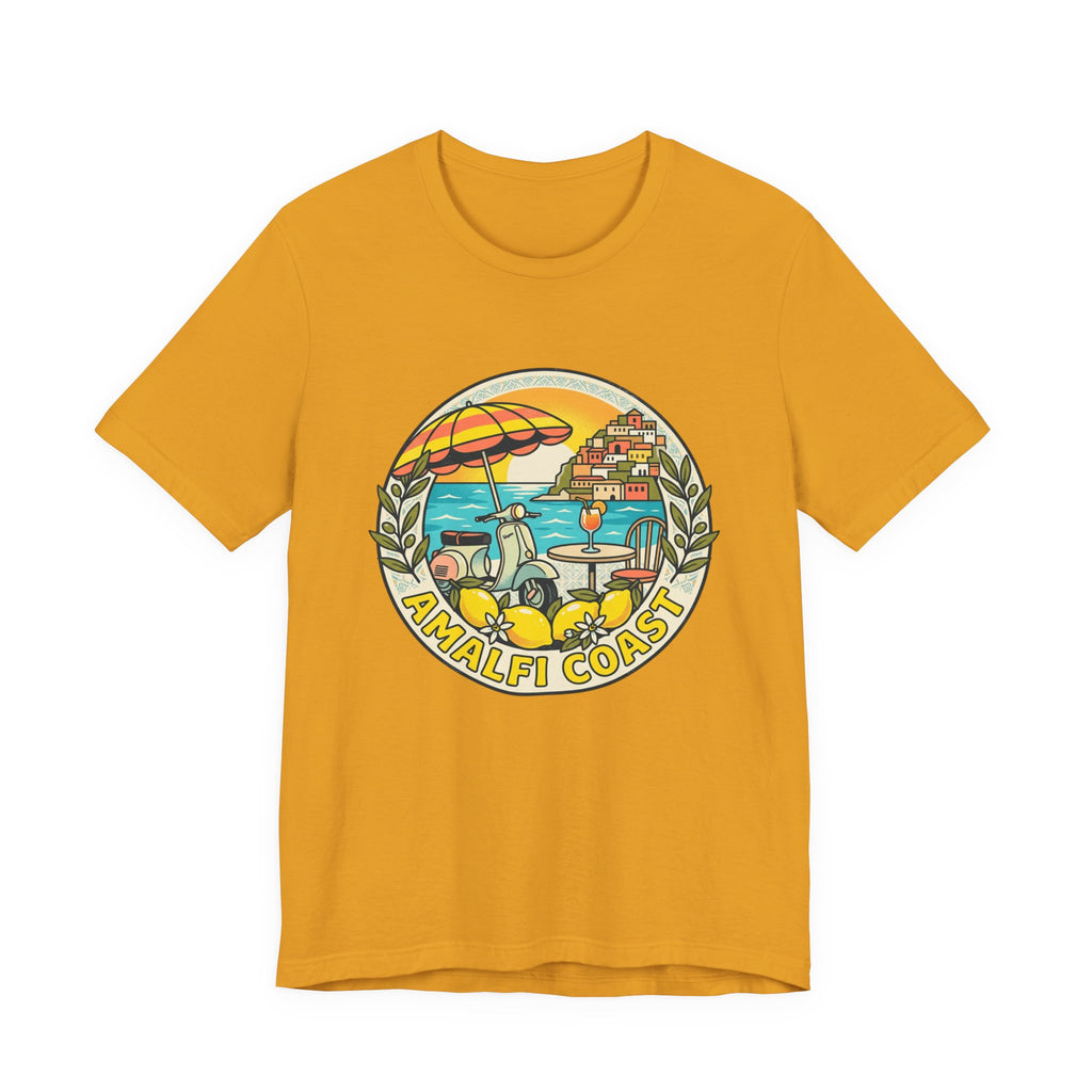 Amalfi Coast Vintage Travel Tee — Scenic Lemon & Vespa Graphic