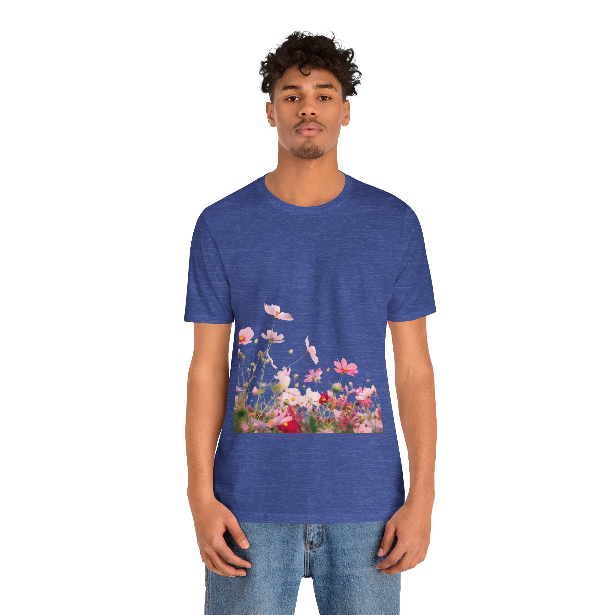 Floral Meadow Tee – Pink Wildflower Field Graphic T-Shirt