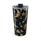 20oz Celestial Moon & Stars Tumbler — Vintage Night Sky Travel Cup