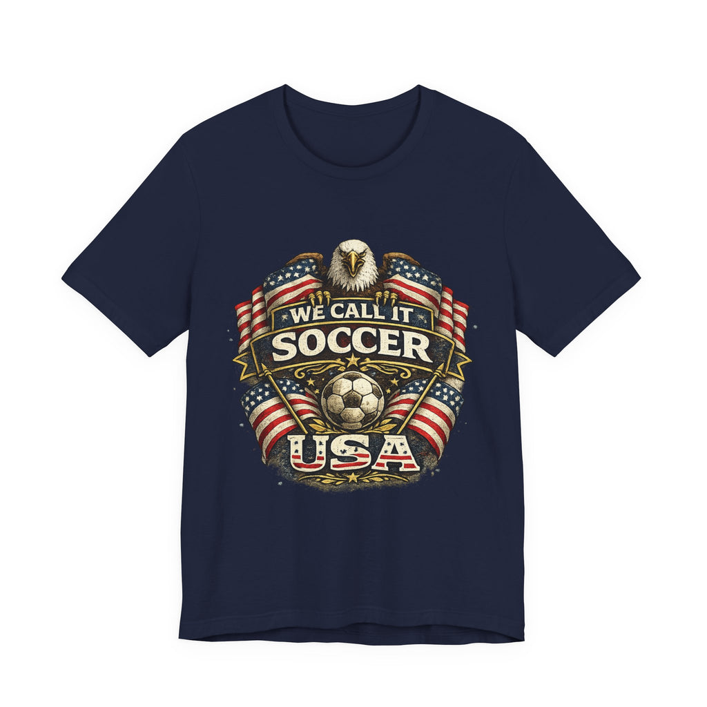 We Call It Soccer USA T-Shirt – Patriotic Eagle Soccer Tee