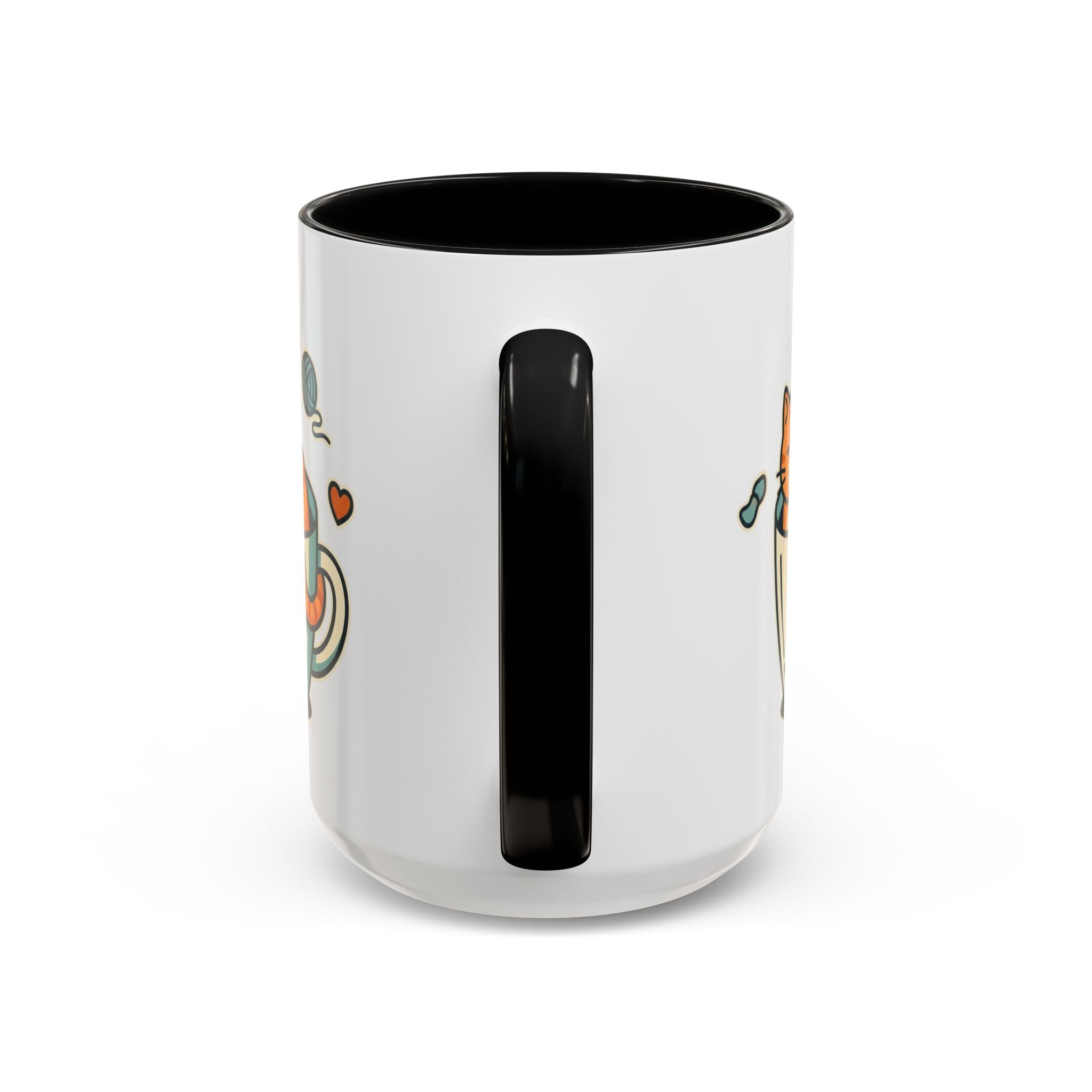 Cat in Cup Coffee Mug — Cute Cat Lover Accent Mug (11/15oz)