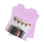 Patriotic Dog T-Shirt - Photo Print with American Flag Bunting