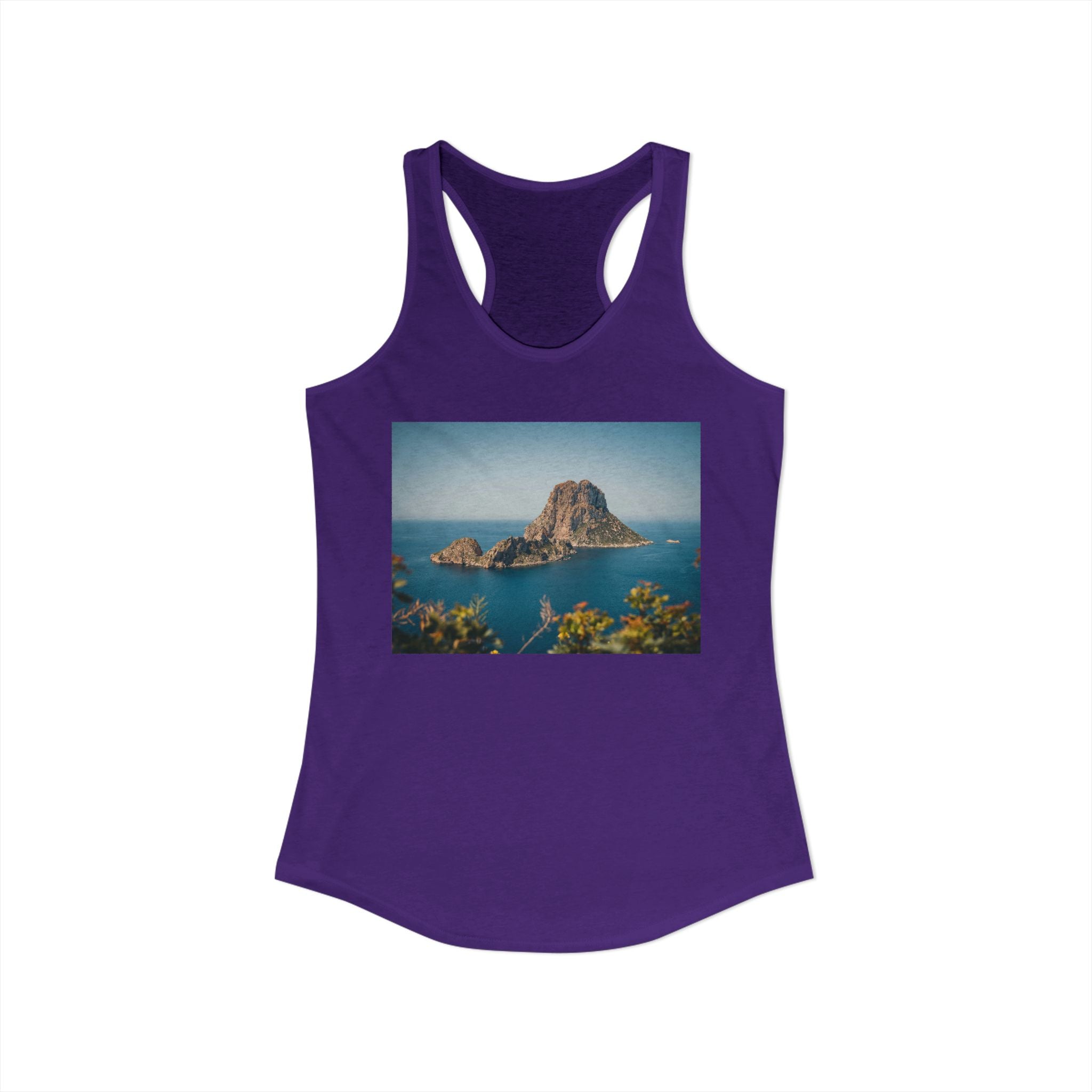 Women's Racerback Tank - Es Vedrà, Spain View