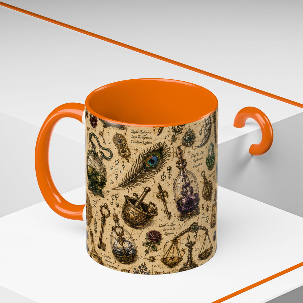 The Alchemist's Cabinet Coffee Mug — Vintage Apothecary Accent Mug (11/15 oz)