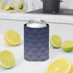 Can Cooler — Geometric Pastel Circle Pattern Neoprene Cooler