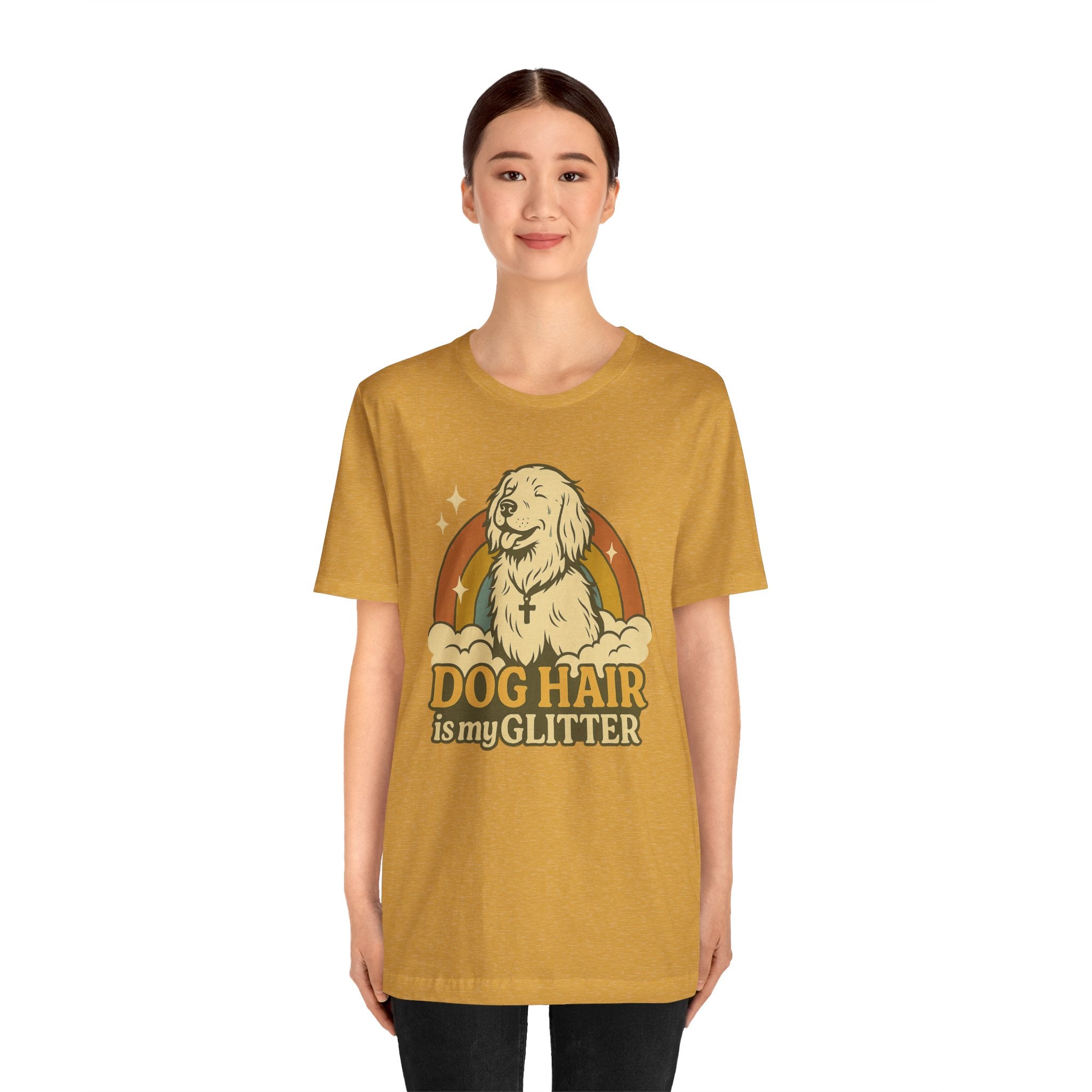 "Dog Hair Is My Glitter" – Retro Golden Vibes Edition