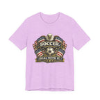 Soccer Deal With It T-Shirt — Patriotic Eagle Soccer Tee for Players & Fans