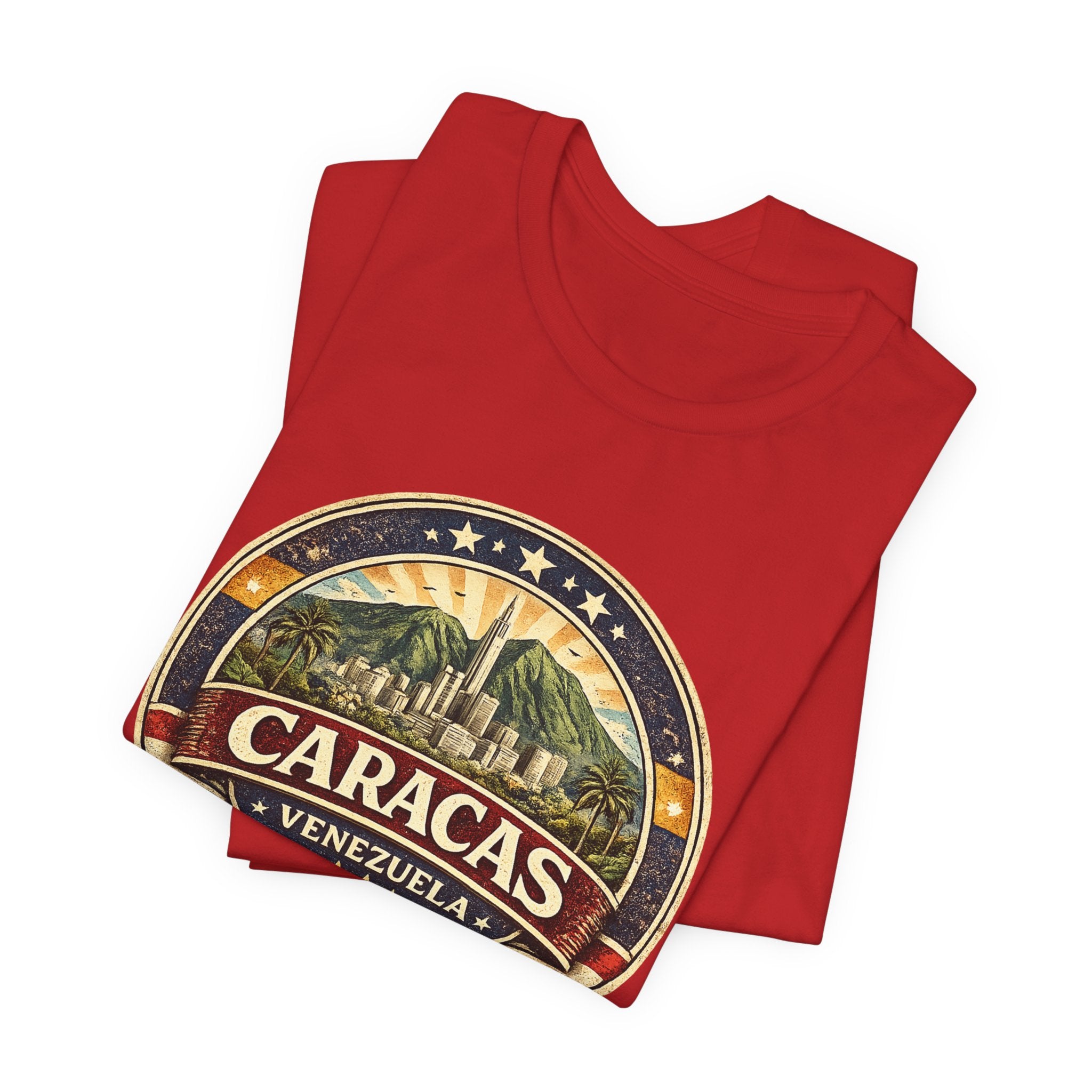 Caracas Venezuela Vintage Travel Tee — Retro City Badge T-Shirt