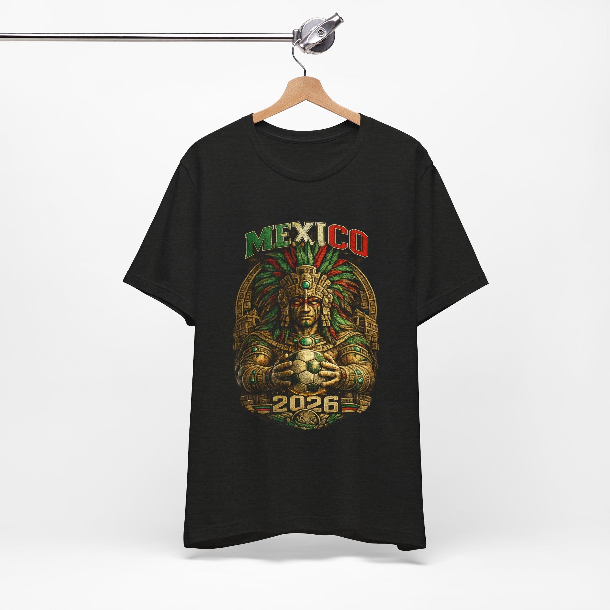 Mexico 2026 Aztec Warrior T-Shirt — Vintage Mexican Pride Soccer World Cup Tee