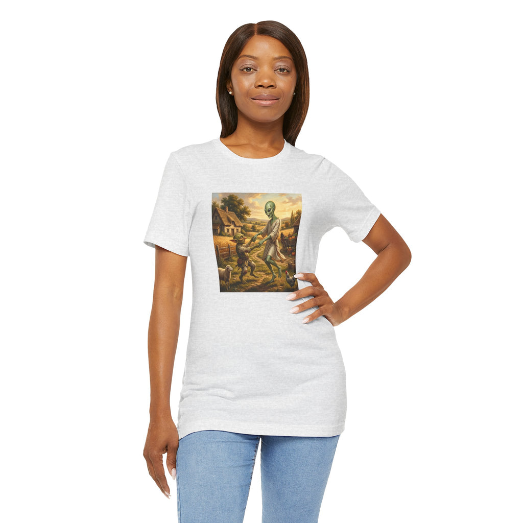 Alien Harvest Vintage Art T‑Shirt