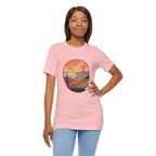 Sunset Tuscan Landscape T-Shirt — Vintage Italian Countryside Graphic Tee