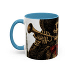Day of the Dead Soccer Skull Accent Mug — 11/15oz