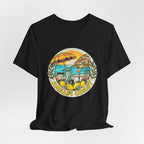 Amalfi Coast Vintage Travel Tee — Scenic Lemon & Vespa Graphic