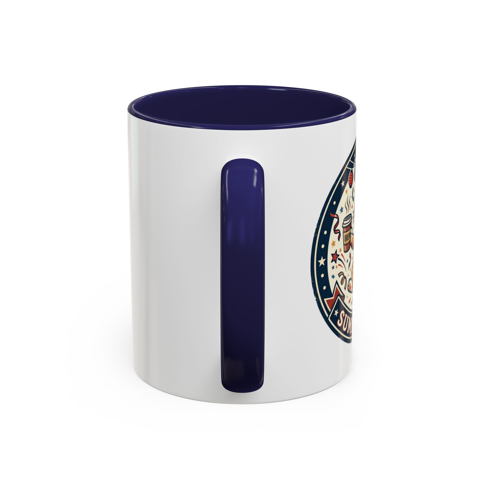 Space Camper Patch Coffee Mug — Retro Astronaut Camper 11/15oz Accent Mug