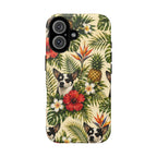 Tropical chihuahua Phone Case — Floral Pineapple Protective Tough Case