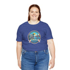 Miami Beach Vintage Logo Tee — Miami Skyline Sunset T‑Shirt