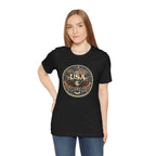 USA Eagle Vintage Patriotic T-Shirt — American Flag Graphic Tee