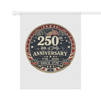 4th of July 250th Anniversary Garden Flag – Patriotic USA House Banner (1776–2026)