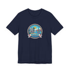 Miami Beach Vintage Logo Tee — Miami Skyline Sunset T‑Shirt