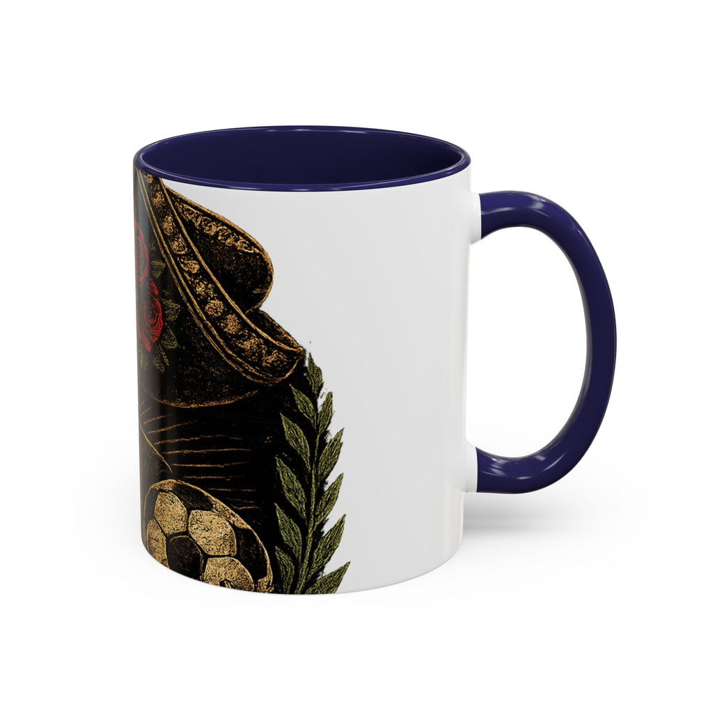 Day of the Dead Soccer Skull Accent Mug — 11/15oz