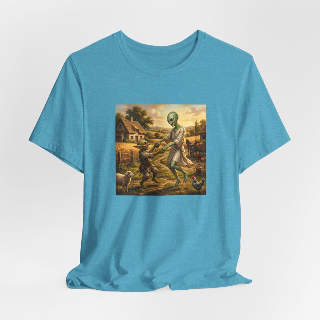 Alien Harvest Vintage Art T‑Shirt
