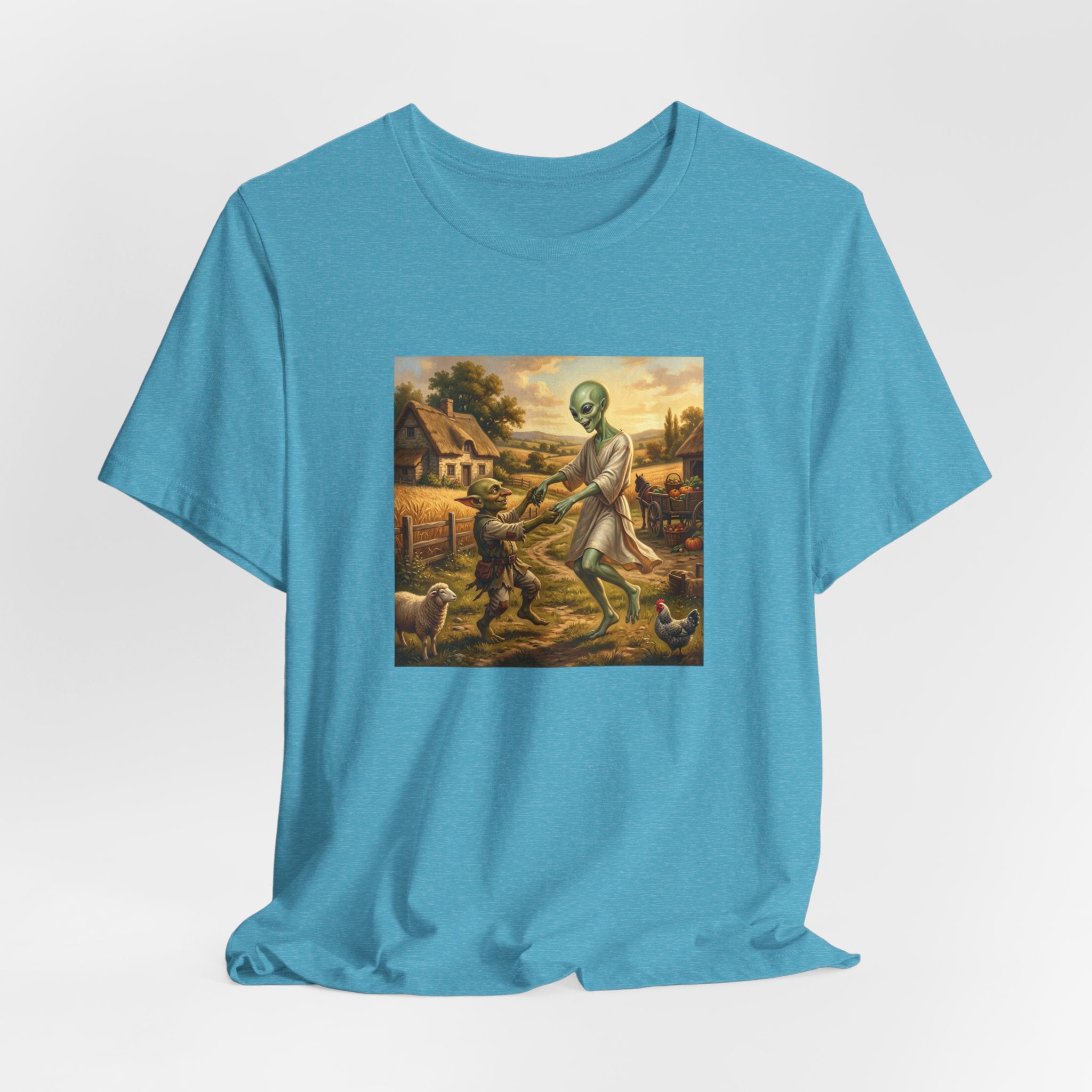 Alien Harvest Vintage Art T‑Shirt