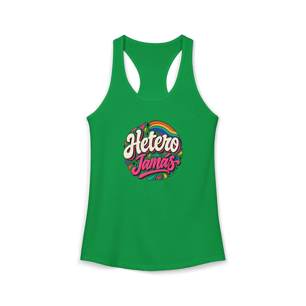 Women's Ideal Racerback Tank - "Hetero Jamás"