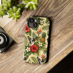 Tropical chihuahua Phone Case — Floral Pineapple Protective Tough Case