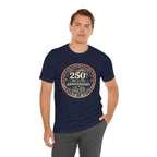 4th of July 250th Anniversary T-Shirt – Vintage American Flag Emblem (1776–2026)