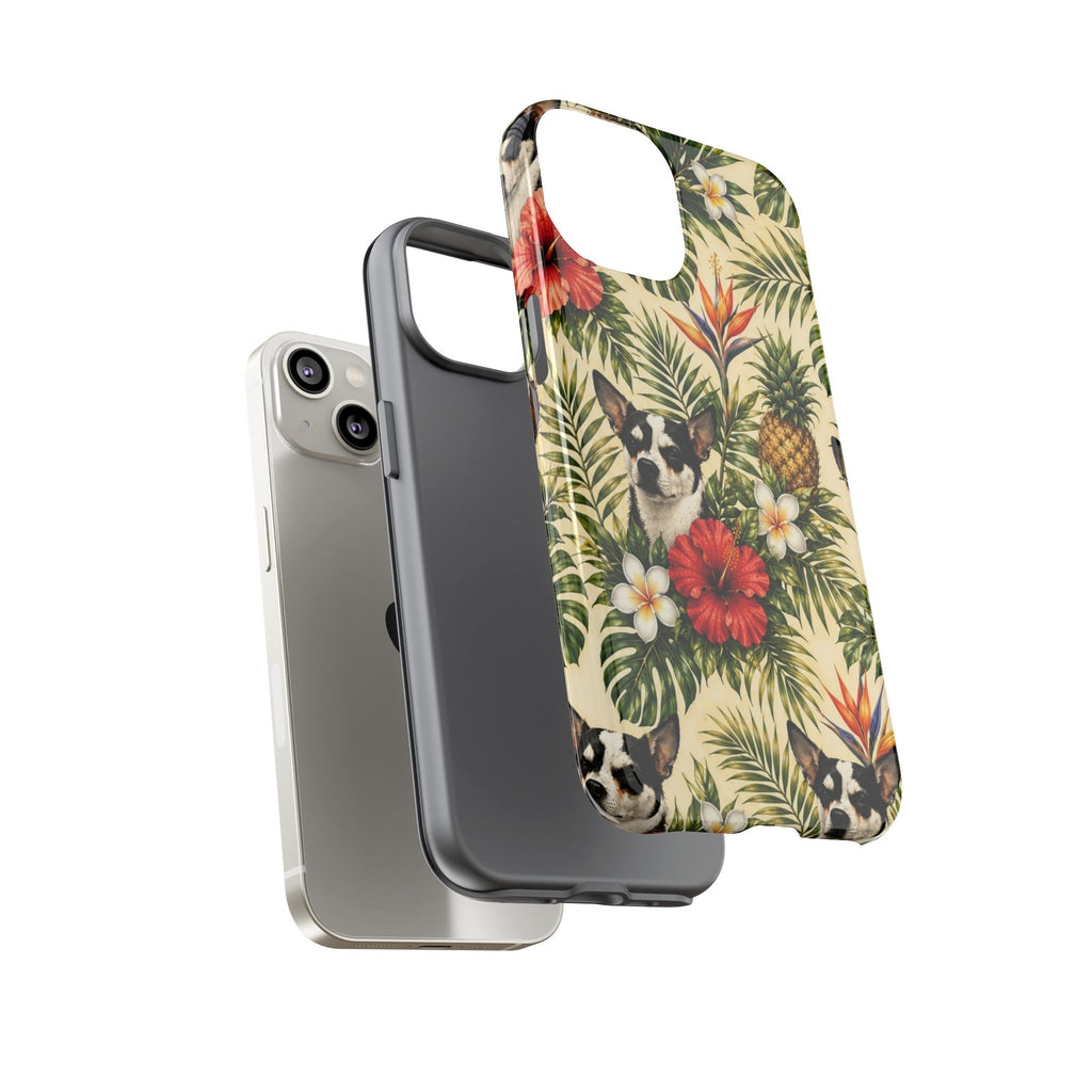 Tropical chihuahua Phone Case — Floral Pineapple Protective Tough Case
