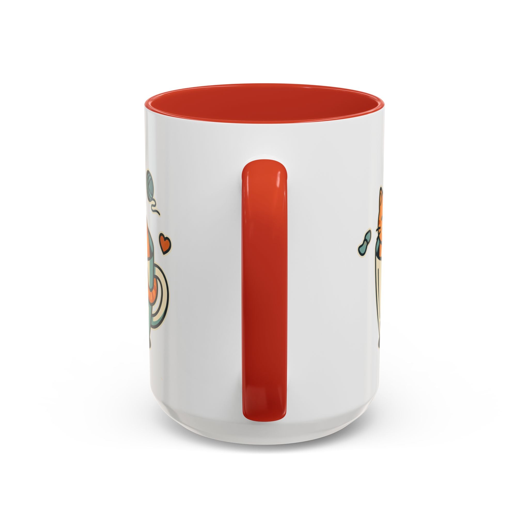 Cat in Cup Coffee Mug — Cute Cat Lover Accent Mug (11/15oz)