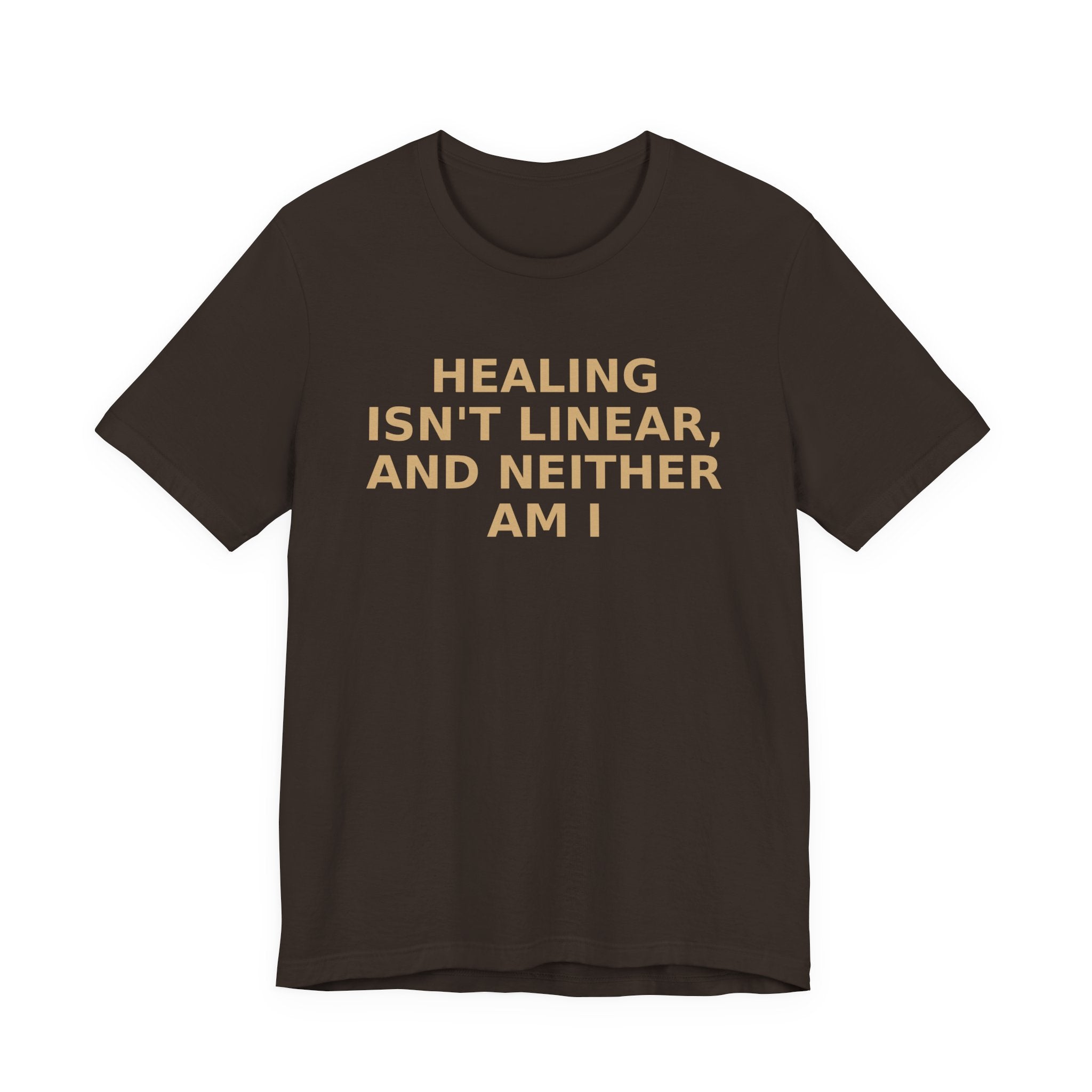 Healing Isn't Linear Tee — Mental Health Support Graphic T‑Shirt