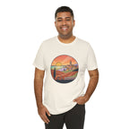 Sunset Tuscan Landscape T-Shirt — Vintage Italian Countryside Graphic Tee