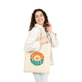 Summer Vibes Tote Bag – Retro Sun Graphic Cotton Canvas Tote