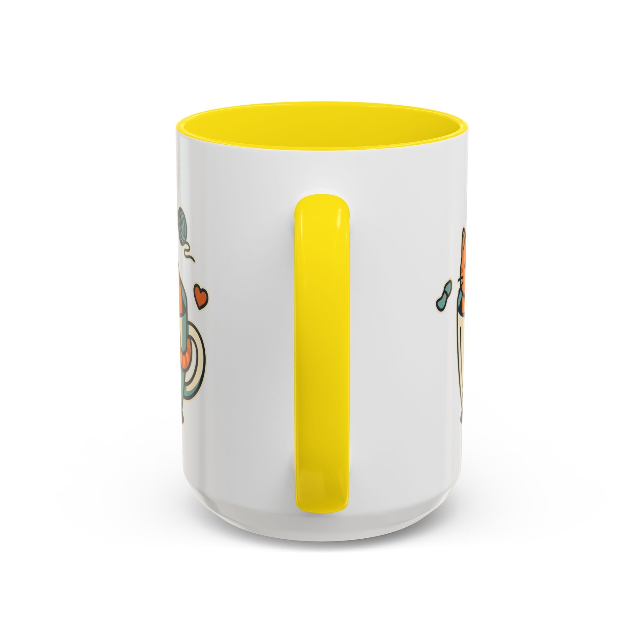Cat in Cup Coffee Mug — Cute Cat Lover Accent Mug (11/15oz)