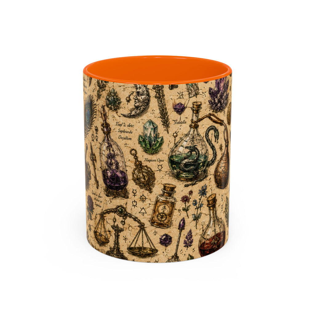 The Alchemist's Cabinet Coffee Mug — Vintage Apothecary Accent Mug (11/15 oz)