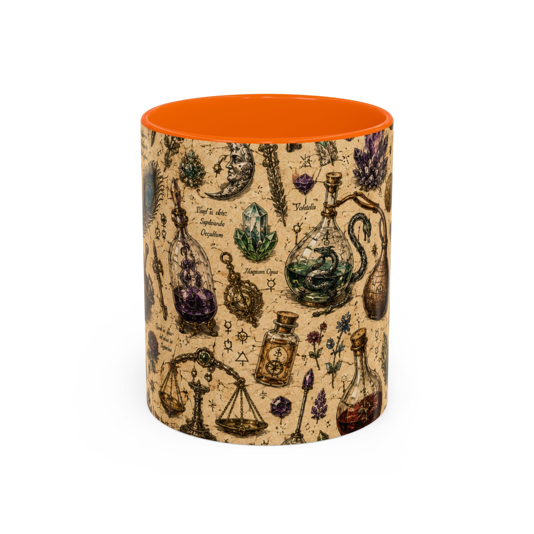 The Alchemist's Cabinet Coffee Mug — Vintage Apothecary Accent Mug (11/15 oz)