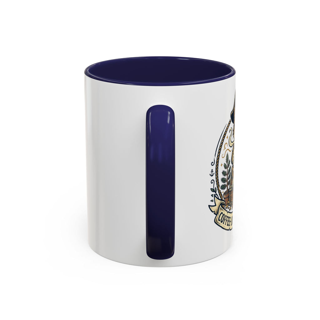 Vintage Sailor Anchor Coffee Mug — Nautical Tattoo Accent Mug (11/15oz)
