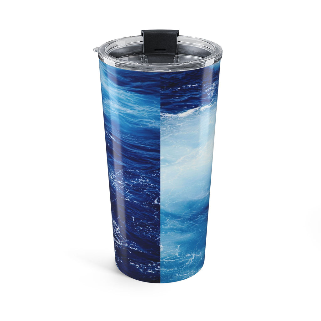 20oz Ocean Wave Tumbler – Blue Sea Insulated Travel Cup