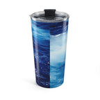 20oz Ocean Wave Tumbler – Blue Sea Insulated Travel Cup