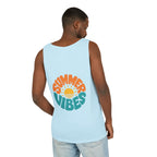 Summer Vibes Unisex Tank Top - Retro Sun Graphic