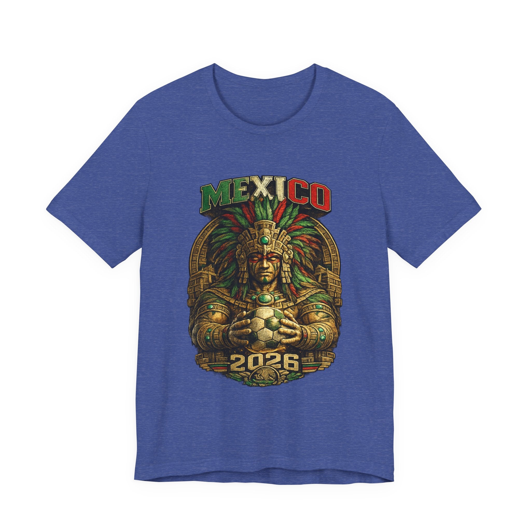 Mexico 2026 Aztec Warrior T-Shirt — Vintage Mexican Pride Soccer World Cup Tee