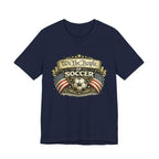 We The People of Soccer T-Shirt — American Flag Vintage Soccer Tee