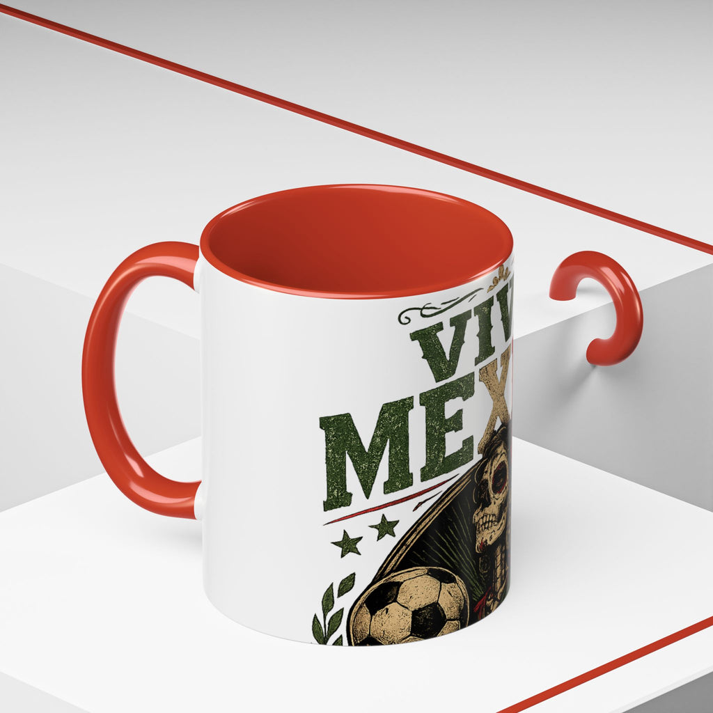 Viva Mexico Accent Coffee Mug — Day of the Dead Skeleton Design (11/15oz)