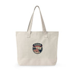 250th Anniversary American Flag Canvas Tote Bag — Zippered Patriotic Tote