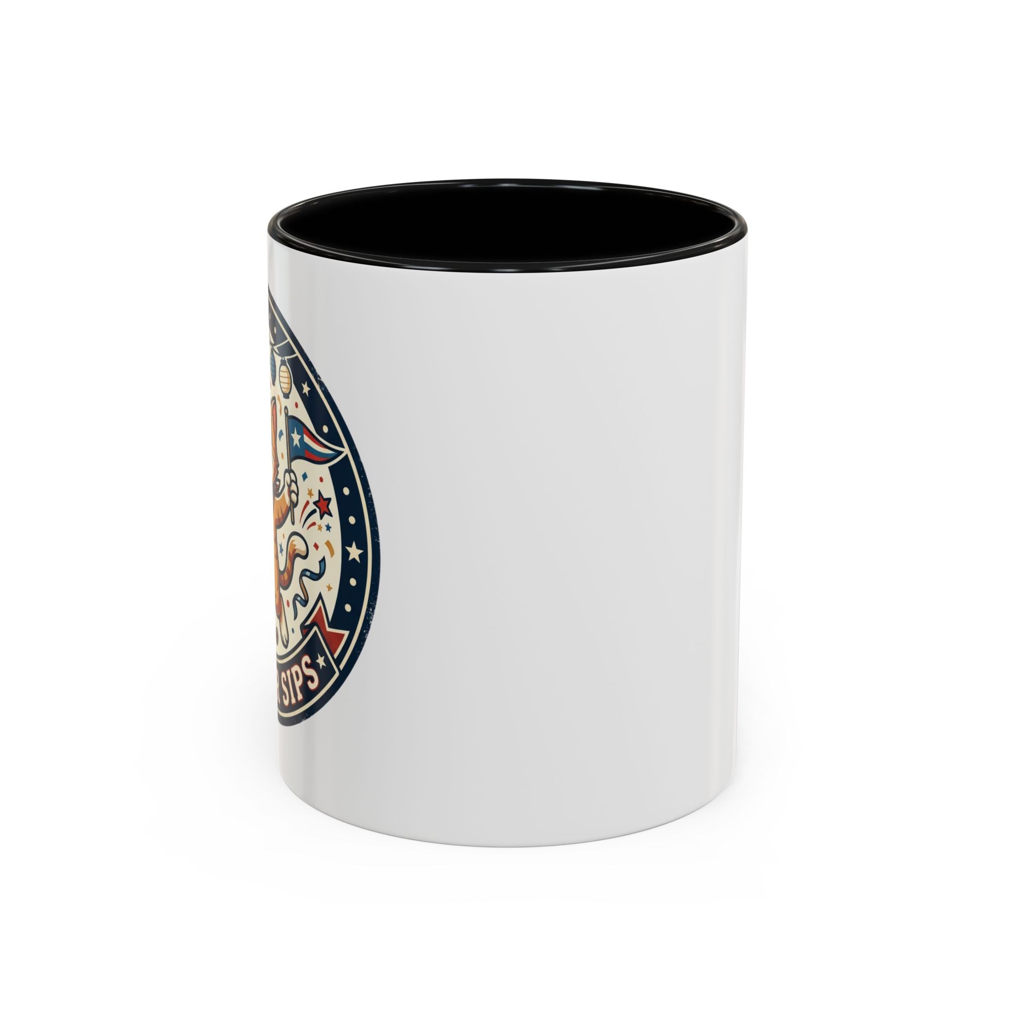Space Camper Patch Coffee Mug — Retro Astronaut Camper 11/15oz Accent Mug