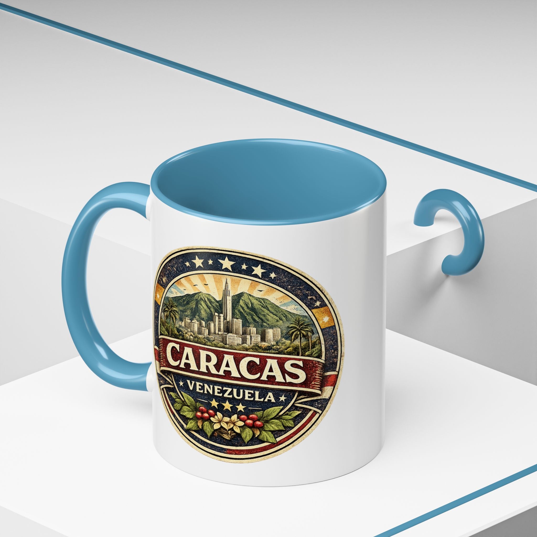 Caracas Venezuela Vintage Travel Accent Coffee Mug