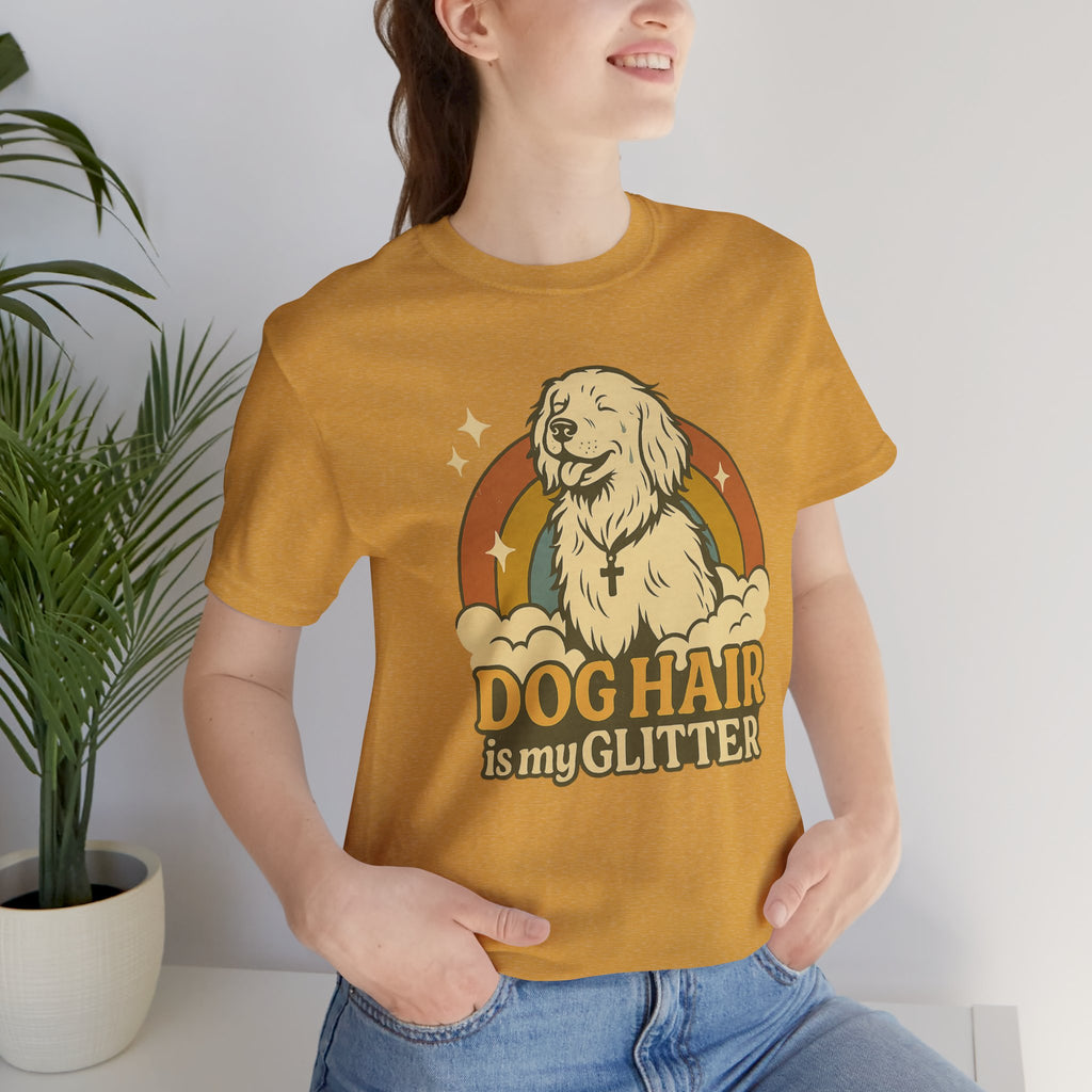"Dog Hair Is My Glitter" – Retro Golden Vibes Edition