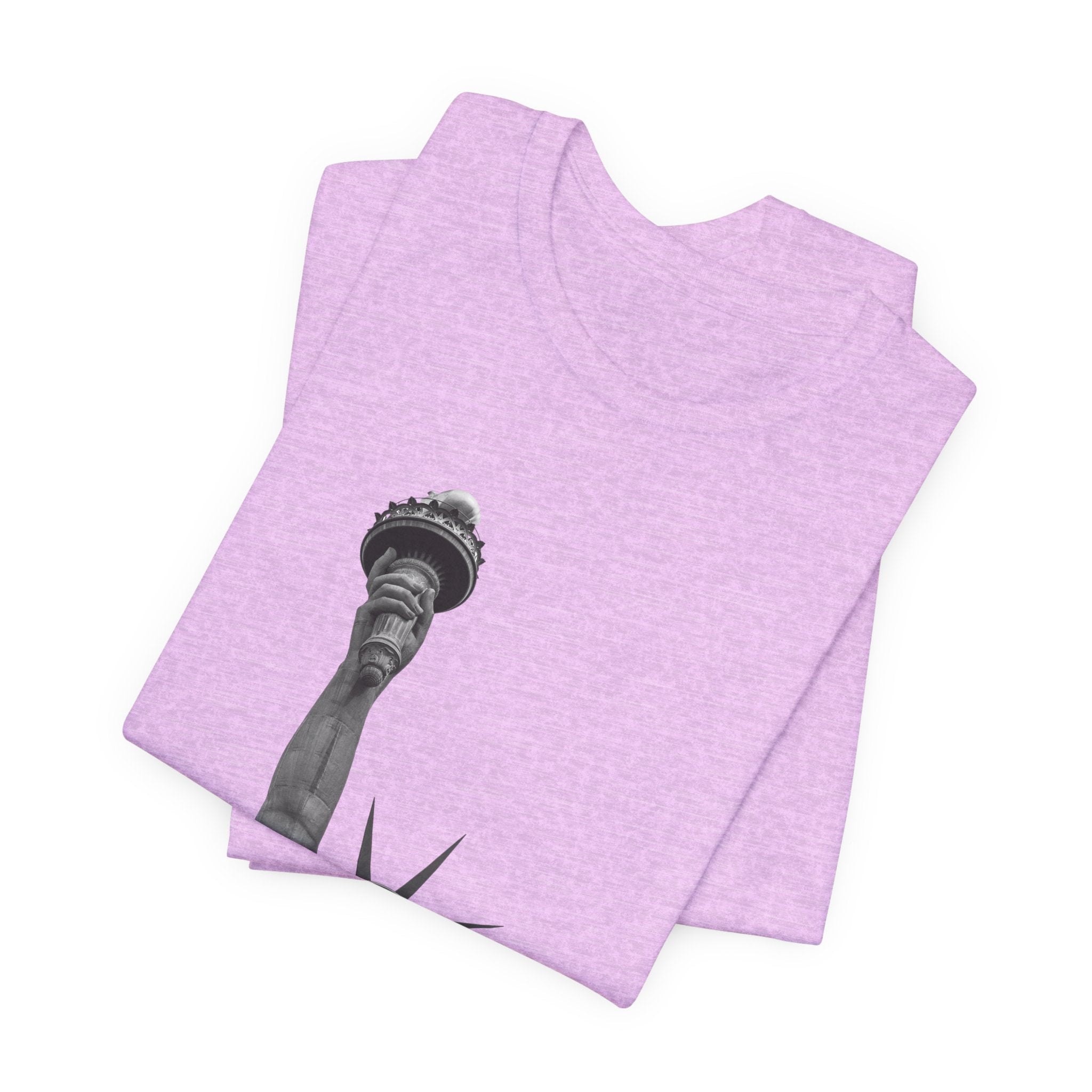 Statue of Liberty Graphic Tee — Black & White NYC Landmark T-Shirt