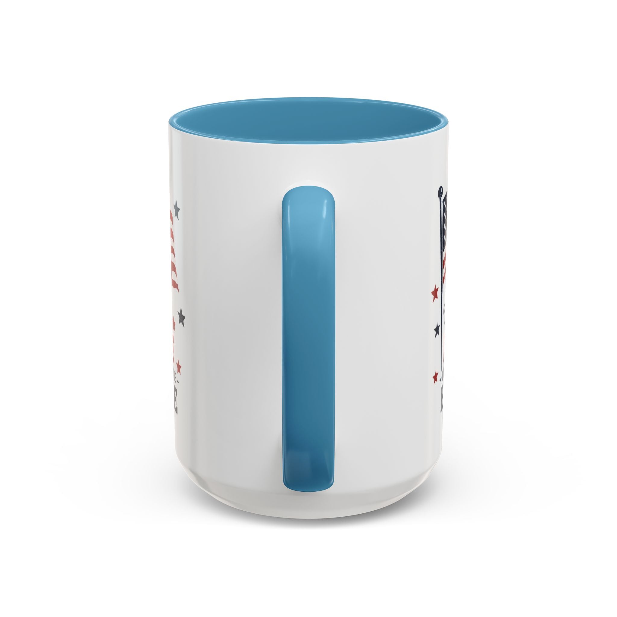 Patriotic Coffee Mug — "Land of the Free Because of the Brave" Accent Mug